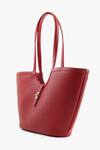 Buy_Tan & Loom_Red Amalfi Cherry Leather Tote Bag _Online_at_Aza_Fashions