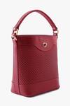 Shop_Tan & Loom_Red Portobello Cherry Leather Bucket Bag _Online_at_Aza_Fashions
