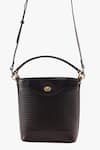 Shop_Tan & Loom_Black Portobello Warm Leather Bucket Bag _Online_at_Aza_Fashions