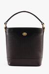 Buy_Tan & Loom_Black Portobello Warm Leather Bucket Bag _at_Aza_Fashions