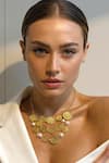 Shop_Mnsh_Gold Plated Shakti Stardust Coin Choker _Online_at_Aza_Fashions