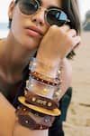 Mnsh_Brown Stones, Studs Main Apni Fav Hu Bangle - Single Pc _at_Aza_Fashions