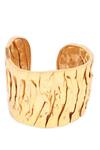 Shop_Mnsh_Gold Plated Kallista Hammered Cuff _at_Aza_Fashions