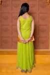 Shop Kirti Agarwal - Pret N Couture Green Georgette, Brocade Mirrors, Sequins, And Work Kurta Sharara Set at Aza Fashions Shop_Kirti Agarwal - Pret N Couture_Green Georgette, Brocade Mirrors, Sequins, And Work Kurta Sharara Set _at_Aza_Fashions