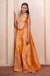 Buy Kirti Agarwal - Pret N Couture Yellow Brocade, Silk Mirrors, Sequins, Embroidery, Work Crop Top And Palazzo Set Online at Aza Fashions Buy_Kirti Agarwal - Pret N Couture_Yellow Brocade, Silk Mirrors, Sequins, Embroidery, Work Crop Top And Palazzo Set _Online_at_Aza_Fashions