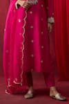 Shop Shikha Mehta Pink Chanderi , , Chanderi, Organza Embroidery, Ravneet Kurta Set Online at Aza Fashions Shop_Shikha Mehta_Pink Chanderi , , Chanderi, Organza Embroidery, Ravneet Kurta Set _Online_at_Aza_Fashions