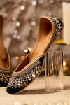 Buy House Of Vian Navy Falak Blue Embellished Juttis Online at Aza Fashions Buy_House Of Vian_Navy Falak Blue Embellished Juttis _Online_at_Aza_Fashions