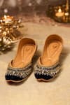 Buy House Of Vian Navy Falak Blue Embellished Juttis at Aza Fashions Buy_House Of Vian_Navy Falak Blue Embellished Juttis _at_Aza_Fashions