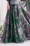 Mahima Mahajan_Green Silk Organza Sequins, Embroidery Esra Floral Printed Lehenga Set  _Online_at_Aza_Fashions