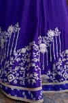 Nidhi Kejriwal_Purple Silk, Organza Zari, Sequins, Pearls, Handwork And Sequence Lehenga Set _Online_at_Aza_Fashions