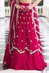 Seema Thukral Pink Georgette, Satin, Organza Beads, Shivika Embellished Blouse Lehenga Set Online at Aza Fashions Seema Thukral_Pink Georgette, Satin, Organza Beads, Shivika Embellished Blouse Lehenga Set _Online_at_Aza_Fashions