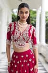 Buy Seema Thukral Pink Georgette, Satin, Organza Beads, Shivika Embellished Blouse Lehenga Set Online at Aza Fashions Buy_Seema Thukral_Pink Georgette, Satin, Organza Beads, Shivika Embellished Blouse Lehenga Set _Online_at_Aza_Fashions