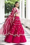 Seema Thukral Pink Georgette, Satin, Organza Beads, Shivika Embellished Blouse Lehenga Set at Aza Fashions Seema Thukral_Pink Georgette, Satin, Organza Beads, Shivika Embellished Blouse Lehenga Set _at_Aza_Fashions