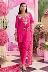 Buy Seema Thukral Pink Silk, Satin, Organza Embroidery, Tassels, Beads Ruhi Embellished Kurta Set at Aza Fashions Buy_Seema Thukral_Pink Silk, Satin, Organza Embroidery, Tassels, Beads Ruhi Embellished Kurta Set _at_Aza_Fashions