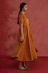 Buy Rhua Rust Tissue, Organza Embroidery, Metallic Thread Handwoven Banarsi Kurta Set Online at Aza Fashions Buy_Rhua_Rust Tissue, Organza Embroidery, Metallic Thread Handwoven Banarsi Kurta Set _Online_at_Aza_Fashions