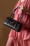 Buy_Tan & Loom_Black Seville Warm Leather Satchel Bag _Online_at_Aza_Fashions