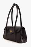 Buy_Tan & Loom_Black Seville Warm Leather Satchel Bag _at_Aza_Fashions