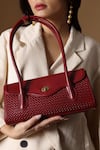 Shop_Tan & Loom_Red Seville Cherry Leather Satchel Bag 