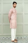 Buy_Niloufer By Aasif Ally_Off White Silk Kacchi Keri Printed Kurta And Pant Set _Online_at_Aza_Fashions