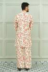 Shop_Niloufer By Aasif Ally_Cream Silk Lal Bagh Floral Printed Kurta And Pant Set _at_Aza_Fashions