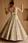 Shop SUHINO Ivory Tissue, Organza Mirrors, Embroidery, Patchwork, Tassels Patch Lehenga Set at Aza Fashions Shop_SUHINO_Ivory Tissue, Organza Mirrors, Embroidery, Patchwork, Tassels Patch Lehenga Set _at_Aza_Fashions