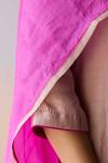 Surmaye_Pink Silk Lightfall Dupatta _at_Aza_Fashions