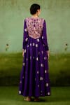 Shop Shyam Narayan Prasad Purple Silk, Brocade, Organza Embroidery, Foil Heliotrope Anarkali Set at Aza Fashions Shop_Shyam Narayan Prasad_Purple Silk, Brocade, Organza Embroidery, Foil Heliotrope Anarkali Set _at_Aza_Fashions