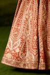 Shyam Narayan Prasad Rust Silk, Organza Embroidery, Zari, Sequins, Beads, Orange Lehenga Set Online at Aza Fashions Shyam Narayan Prasad_Rust Silk, Organza Embroidery, Zari, Sequins, Beads, Orange Lehenga Set _Online_at_Aza_Fashions