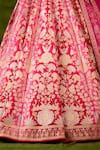 Buy Shyam Narayan Prasad Pink Silk, Organza Embroidery, Metallic Thread, Applique, Beads, Lehenga Set Buy_Shyam Narayan Prasad_Pink Silk, Organza Embroidery, Metallic Thread, Applique, Beads, Lehenga Set