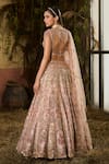 Shop Shashank Arya Peach Dupion, Tulle Zari, Sequins, Stones, Beads, Embroidery Bridal Lehenga Set at Aza Fashions Shop_Shashank Arya_Peach Dupion, Tulle Zari, Sequins, Stones, Beads, Embroidery Bridal Lehenga Set _at_Aza_Fashions