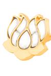 Buy_Mnsh_Gold Plated Stones, Kamal Polki Studs _Online_at_Aza_Fashions