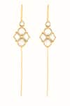 Buy_Mnsh_Gold Plated Imitation Gemstones Noor Polki Earcuff _Online_at_Aza_Fashions