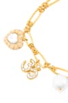Buy_Mnsh_Gold Plated Pearls, Stones, Crystals Shubh Polki Bracelet _Online_at_Aza_Fashions