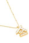 Buy_Mnsh_Gold Plated Polki S Shaped Pendant Necklace _Online_at_Aza_Fashions
