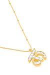 Buy_Mnsh_Gold Plated Polki K Shaped Pendant Necklace _Online_at_Aza_Fashions