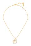 Shop_Mnsh_Gold Plated Polki T Shaped Pendant Necklace _at_Aza_Fashions