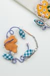 Shop_Krutiarts_Yellow Beads, Embroidery Juhi Earrings _Online_at_Aza_Fashions