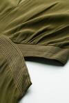 Shop_Ritu Kumar_Olive Green Crepe Embroidery High Dari Key Full Sleeves Jumpsuit _Online_at_Aza_Fashions