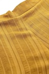 Shop_Ritu Kumar_Yellow Viscose Collared Essential Mahira Striped Kurta And Palazzo Co-ord Set 