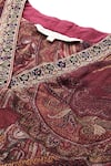 Shop Ritu Kumar Maroon Viscose, Crepe Embroidery Giva Paisley Print Full Sleeve Kurta And Pant Set Online at Aza Fashions Shop_Ritu Kumar_Maroon Viscose, Crepe Embroidery Giva Paisley Print Full Sleeve Kurta And Pant Set _Online_at_Aza_Fashions