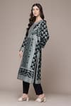 Buy Ritu Kumar Black Chanderi, Kota Doria Tassels Split V-neck Inayat Floral Print Kurta Set Online at Aza Fashions Buy_Ritu Kumar_Black Chanderi, Kota Doria Tassels Split V-neck Inayat Floral Print Kurta Set _Online_at_Aza_Fashions