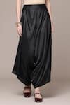 Ritu Kumar_Black Solid Draped Palazzo Pant _Online_at_Aza_Fashions