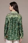 Shop Ritu Kumar Green Chanderi Collared Rajas Abstract Print Full Sleeves Shirt at Aza Fashions Shop_Ritu Kumar_Green Chanderi Collared Rajas Abstract Print Full Sleeves Shirt _at_Aza_Fashions