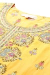 Ritu Kumar Yellow Chanderi, Crepe, Viscose, Chinon Tapti Botanic Print Kurta Set Online Ritu Kumar_Yellow Chanderi, Crepe, Viscose, Chinon Tapti Botanic Print Kurta Set _Online