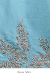 Anushree Reddy_Blue Embroidery, Zari Ombre Bhavani Saree With Unstitched Blouse Piece _at_Aza_Fashions