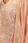 Buy Samyukta Singhania Peach Crepe, Silk, Organza Embroidery, Tassels, Metallic Hand Kurta Sharara Set Online at Aza Fashions Buy_Samyukta Singhania_Peach Crepe, Silk, Organza Embroidery, Tassels, Metallic Hand Kurta Sharara Set _Online_at_Aza_Fashions