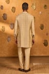 Shop_Masaba_Beige Silk Embroidery Little Pots Motif Raw Kurta And Pant Set _at_Aza_Fashions