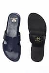 Shop_Domani_Navy Leather Hades Slippers _at_Aza_Fashions