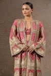 Buy_Tarun Tahiliani_Red Silk, Brocade, Dupion Embroidery, Pichwai Embellished Jacket Trouser Set _Online_at_Aza_Fashions