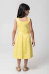 Shop_Partykles_Yellow Cotton Beads, Crystals Fresh Lemon Embroidered Frock _at_Aza_Fashions